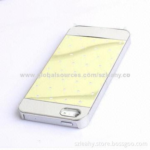 Cool and Special PC Case for iPhone 5/5S, Sticked with Metals on the Surface